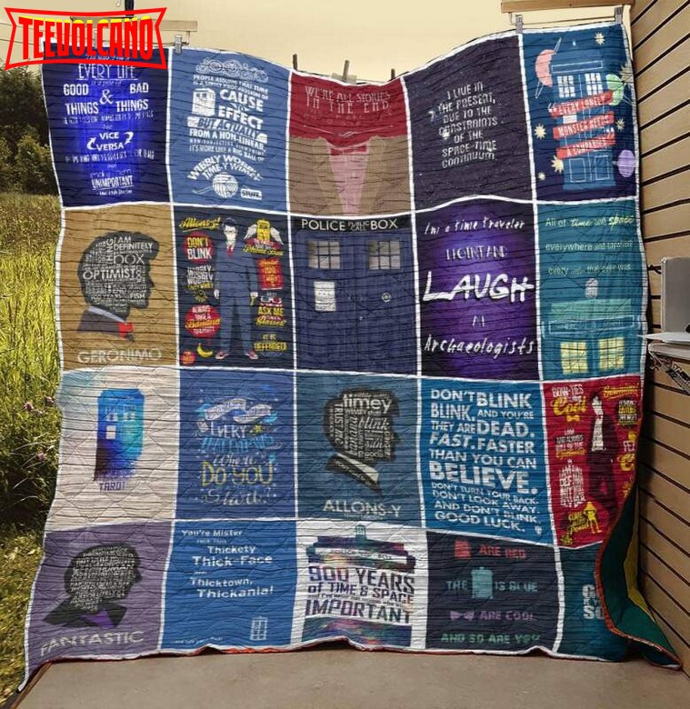 Doctor Whoplanner Quotes 3D Quilt Blanket