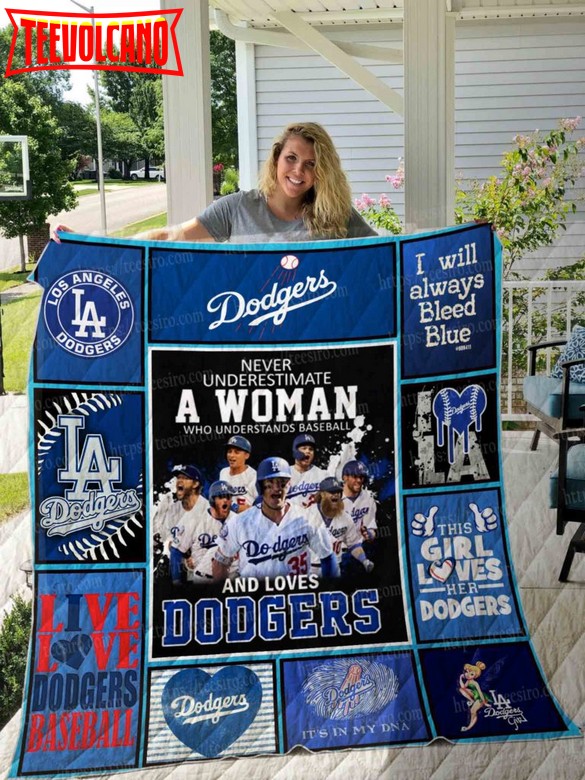 Dodgers Woman 3D Quilt Blanket