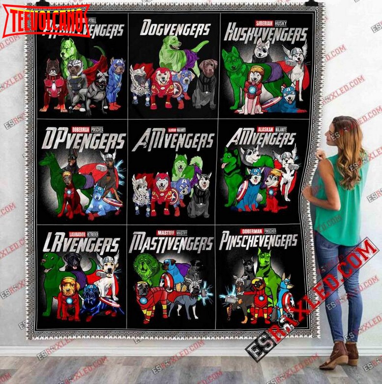 Dog Avenger Marvel Infinity War End Game 3D Quilt Blanket