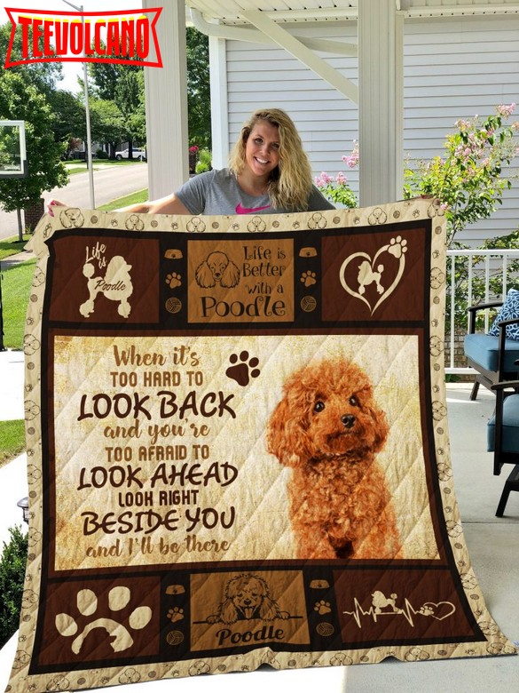 Dog Poodle Edition 09142 3D Quilt Blanket