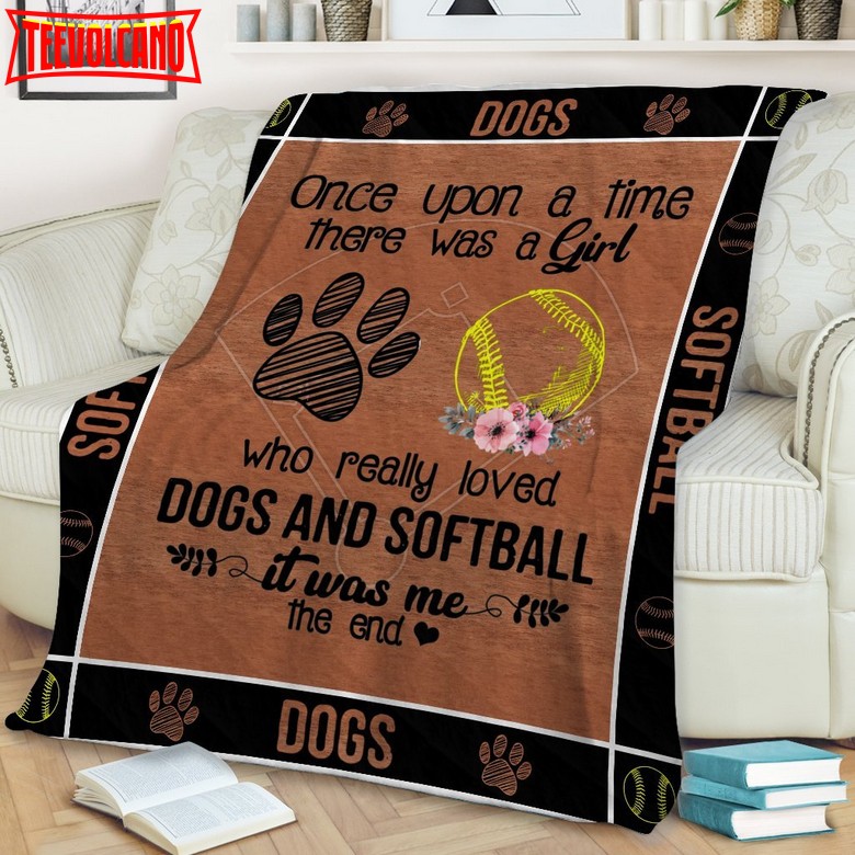 Dogs And Softball Once Upontime All Over Print 3D Quilt Blanket