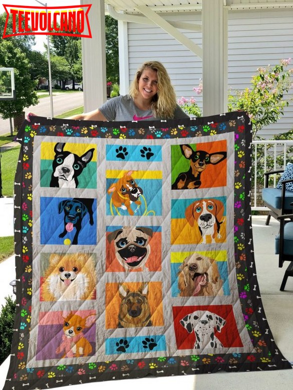 Dogsdogs Lover Ever 3D Quilt Blanket