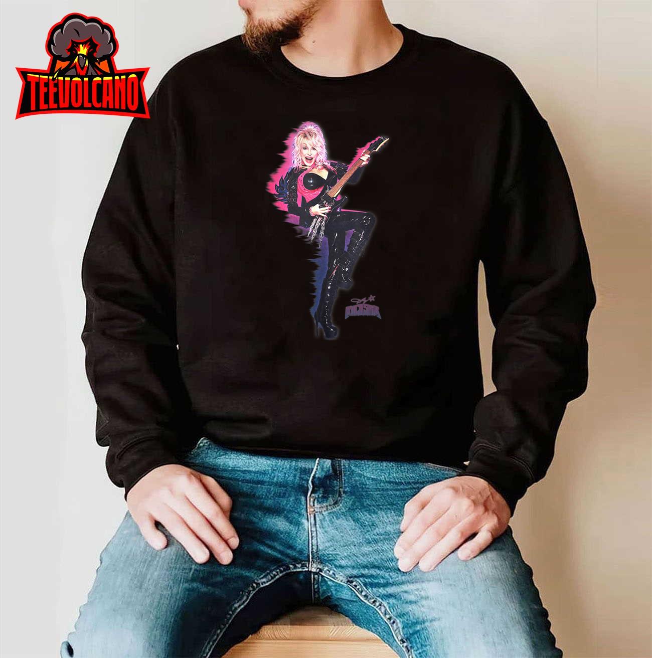 Dolly Parton Rockstar on Fire T-Shirt Sweatshirt