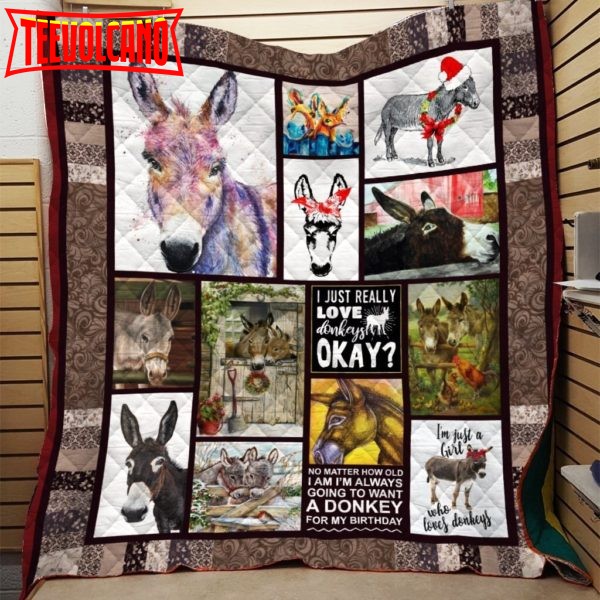 Donkey Printing 3D Customized Quilt Blanket