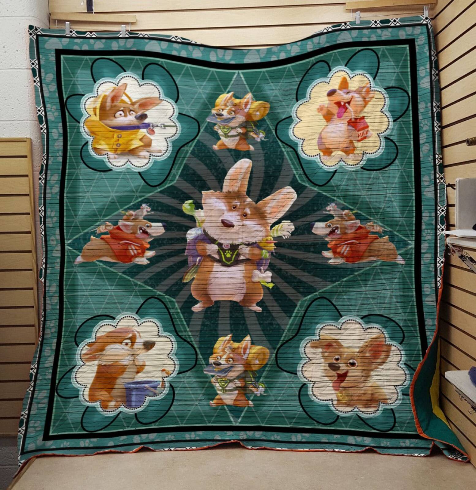 Dream Corgi 3D Customized Quilt Blanket