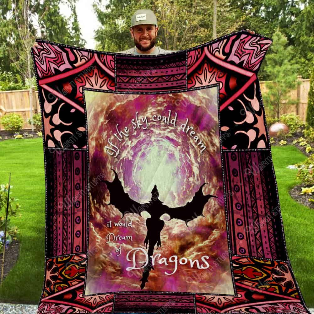 Dream Of Dragons Washable 3D Customized Quilt Blanket