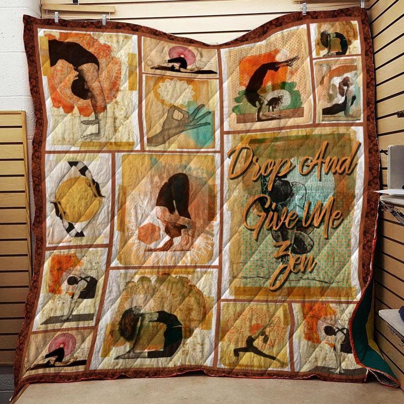 Drop And Give Me Fen Yoga 3D Customized Quilt Blanket