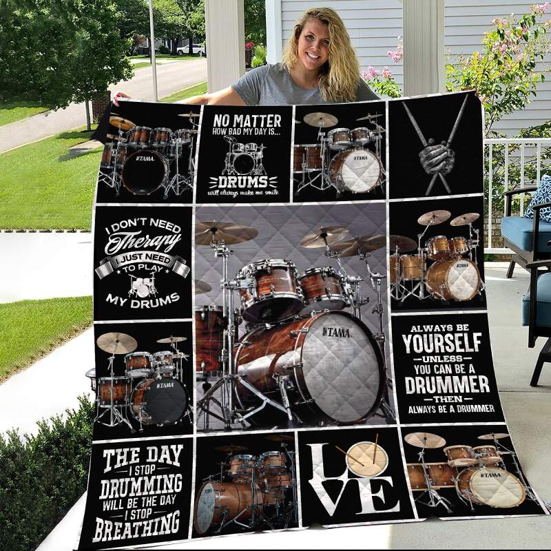 Drums Tama Like 3D Quilt Blanket