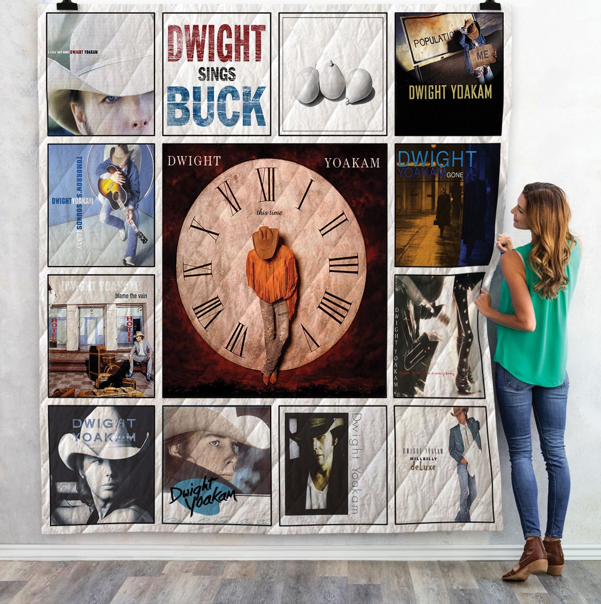 Dwight Yoakam Album Quilt Blanket