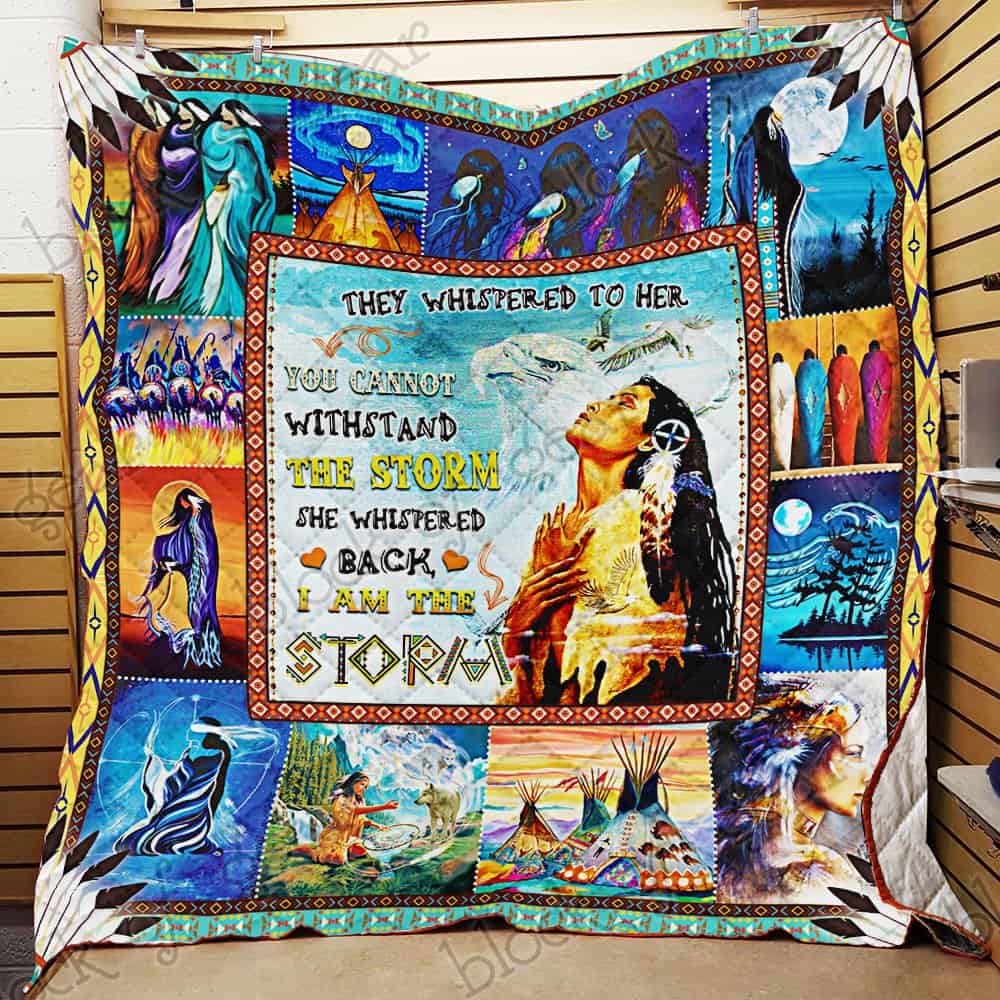 Eagle Princess Native American 3D Quilt Blanket