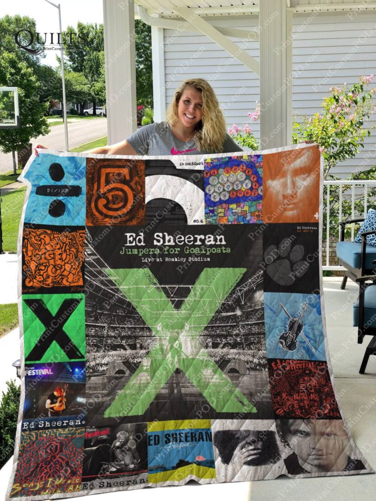 Ed Sheeran Albums For Fans Version 3D Quilt Blanket