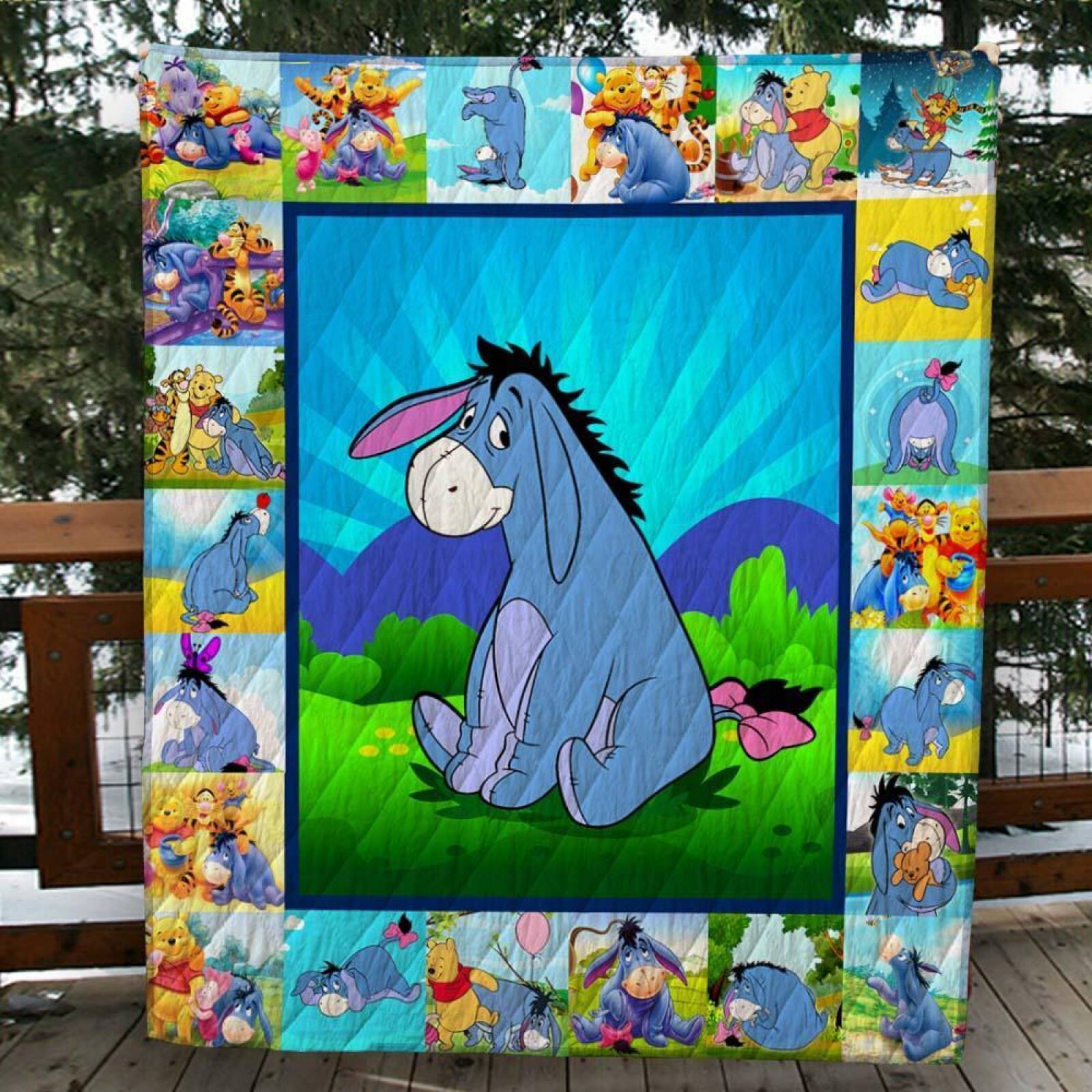 Eeyore And Pooh Customize Quilt Blanket