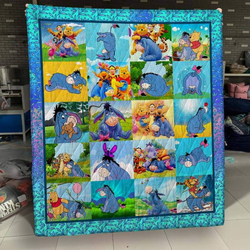 Eeyore And Poohcustomize Quilt Blanket