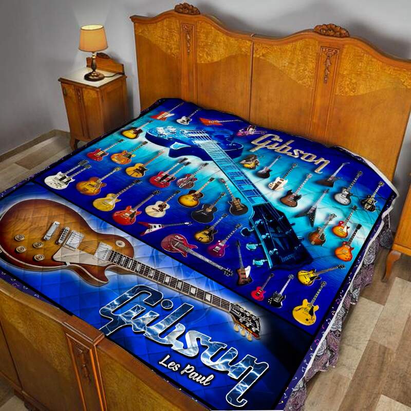 Electric Guitar Background Like 3D Quilt Blanket