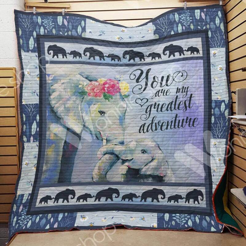 Elephant Greatest Adventure 3D Quilt Blanket