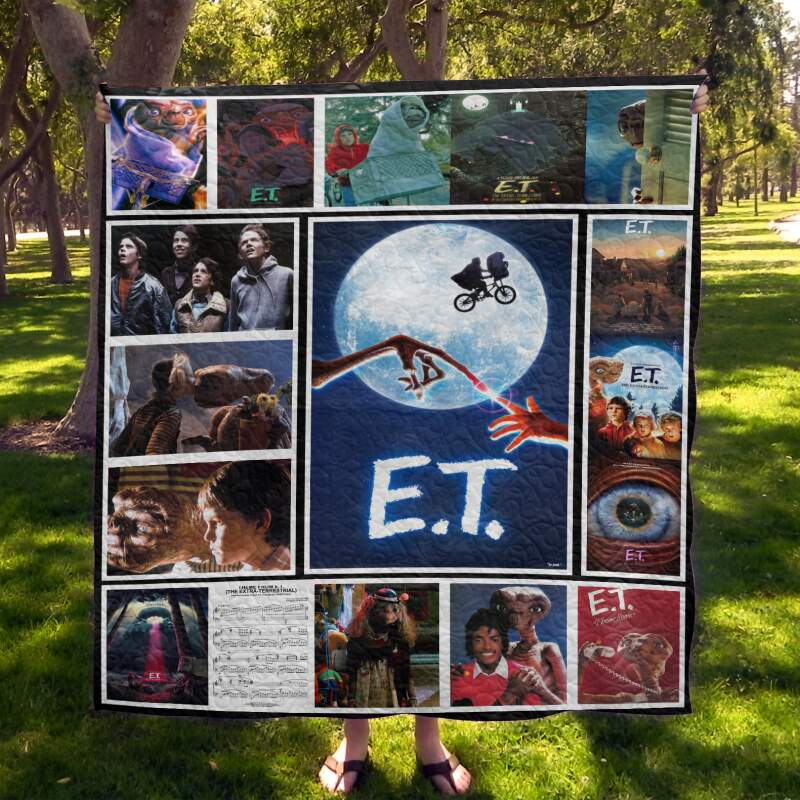 E.T The Extra Terrestrial 3D Quilt Blanket