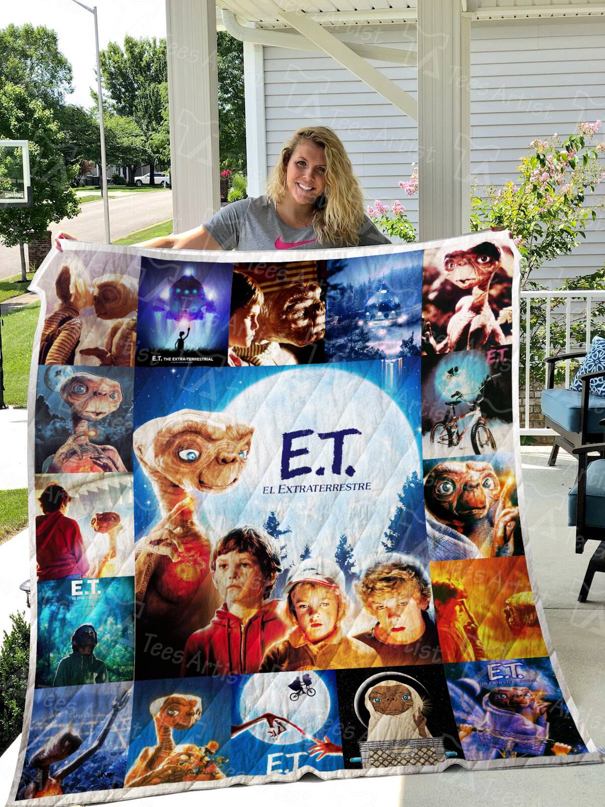 E.T. The Extraterrestrial 3D Customized Quilt Blanket