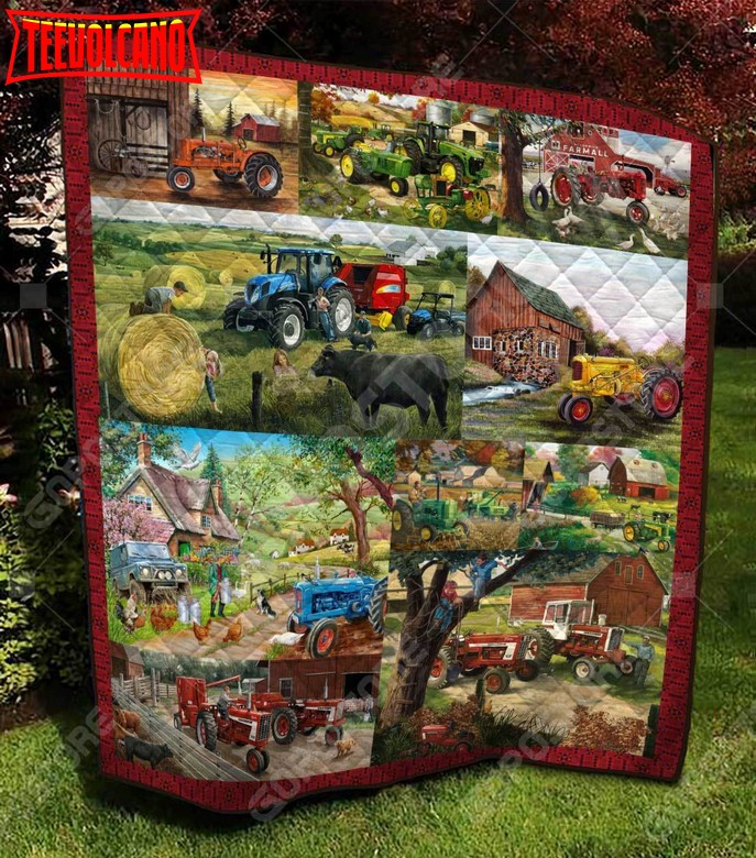 Farmer Art Like 3D Customized Quilt Blanket