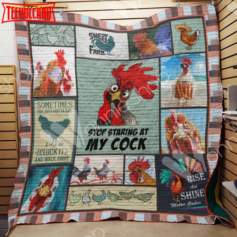 Farmer Chicken 3D Customized Quilt Blanket