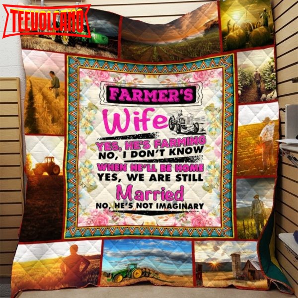 Farmers Wife 3D Customized Quilt Blanket