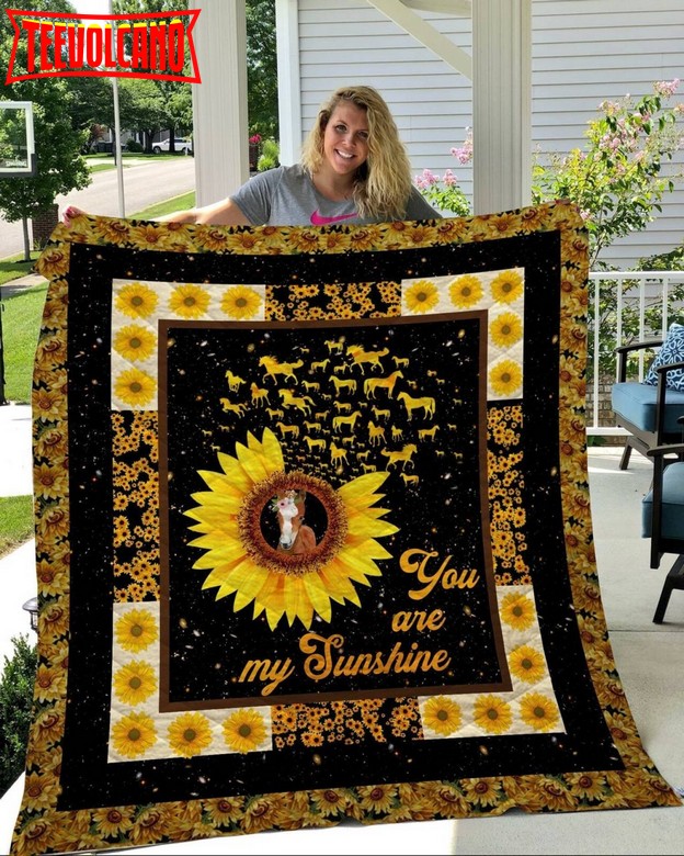 Farmhorse You Are My Sunshine Customize Quilt Blanket