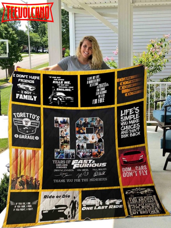 Fast And Furious 3D Quilt Blanket