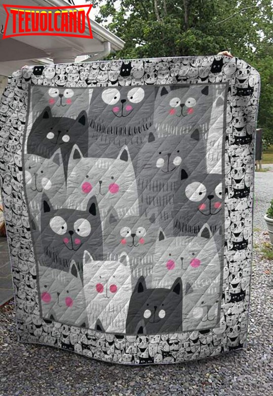 Fat Cat 3D Customized Quilt Blanket