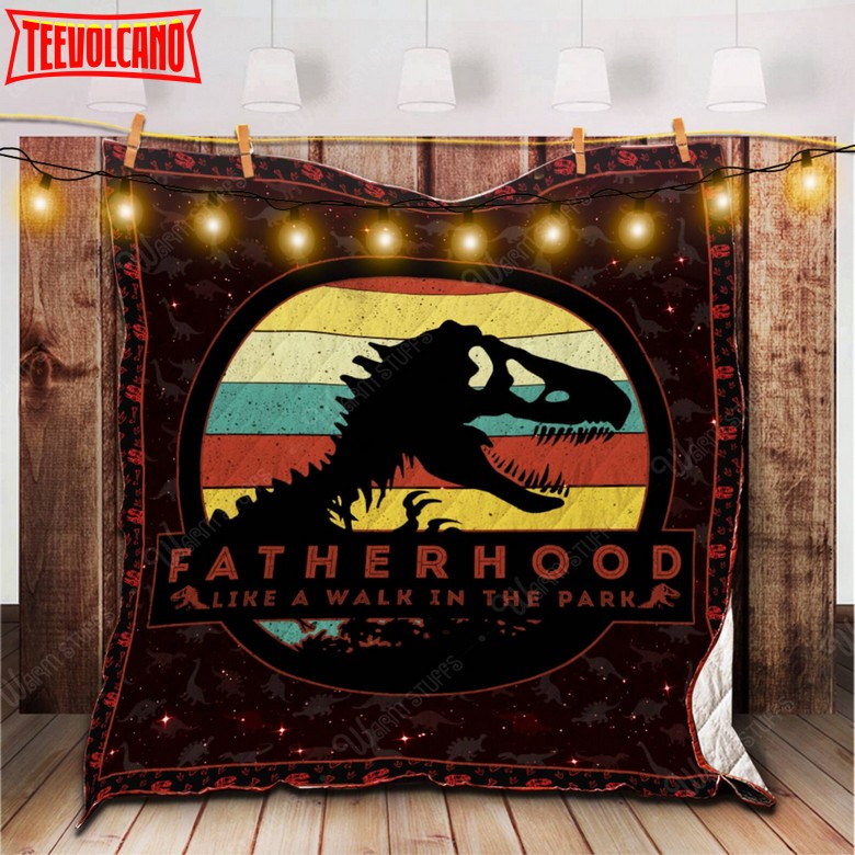 Fatherhood 3D Customized Quilt Blanket