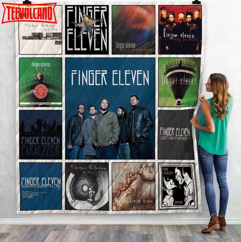 Finger Eleven Singles Albums Quilt Blanket