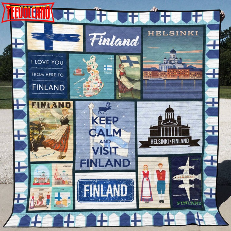 Finland 3D Customized Quilt Blanket