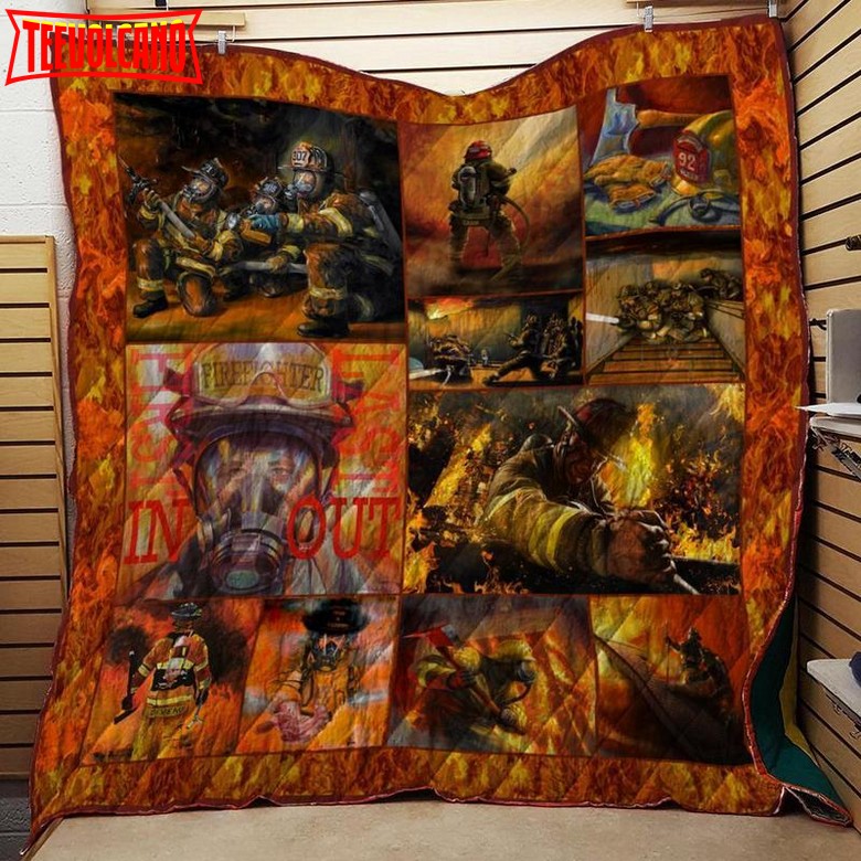 Firefighter  Customize Quilt Blanket