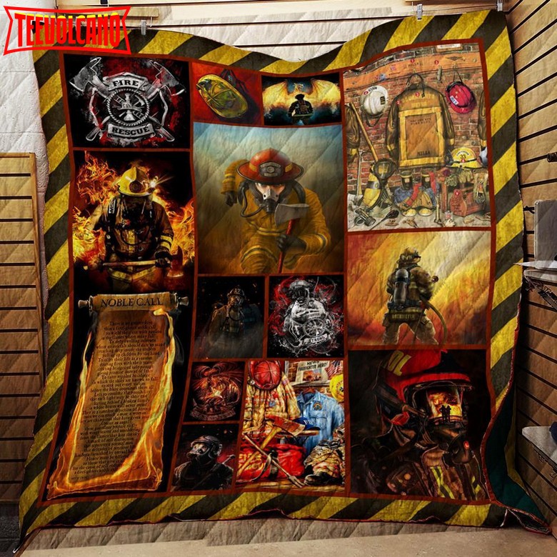 Firefighter, Noble Call 3D Customized Quilt Blanket