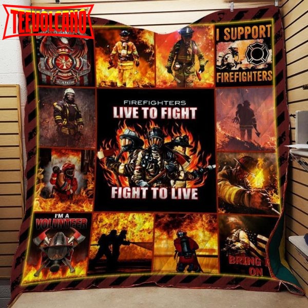 Firefighters 3D Customized Quilt Blanket