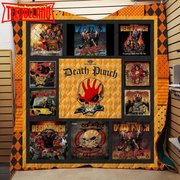 Five Finger Death Punch Album Collections 3D Customized Quilt Blanket