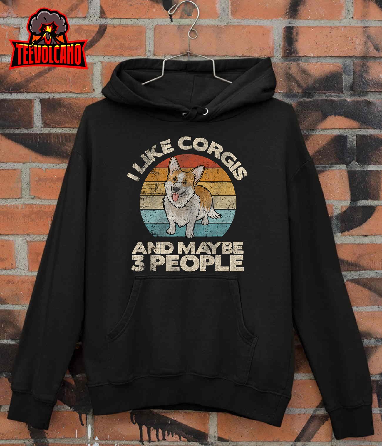 Funny Corgi Dog, Dog Lover, Corgis 3 People, Corgi T-Shirt