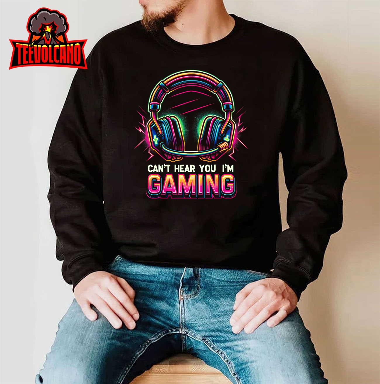 Funny Gamer Shirt for Boys Teens Men Video Gaming Graphic T-Shirt