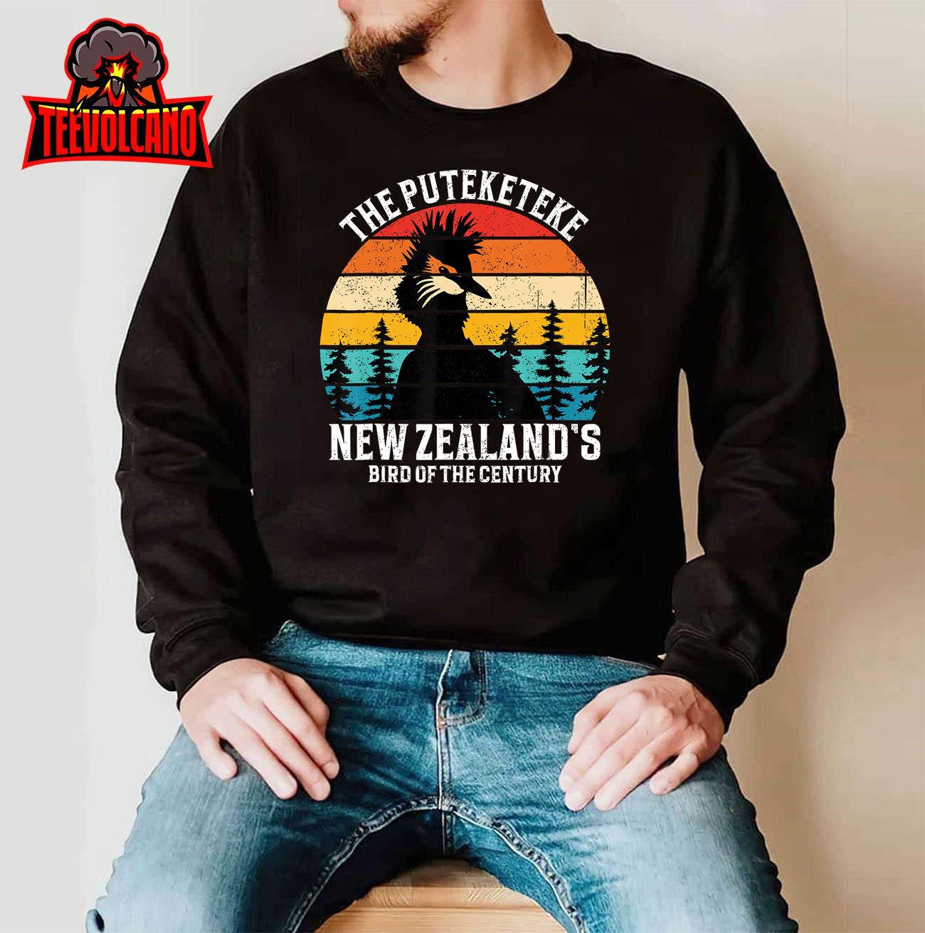 Funny Puteketeke New Zealand’s Bird Of The Century Vintage T-Shirt