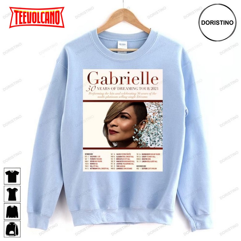 Gabrielle 30 Years Of Dreaming 2023 Tour Awesome Shirts