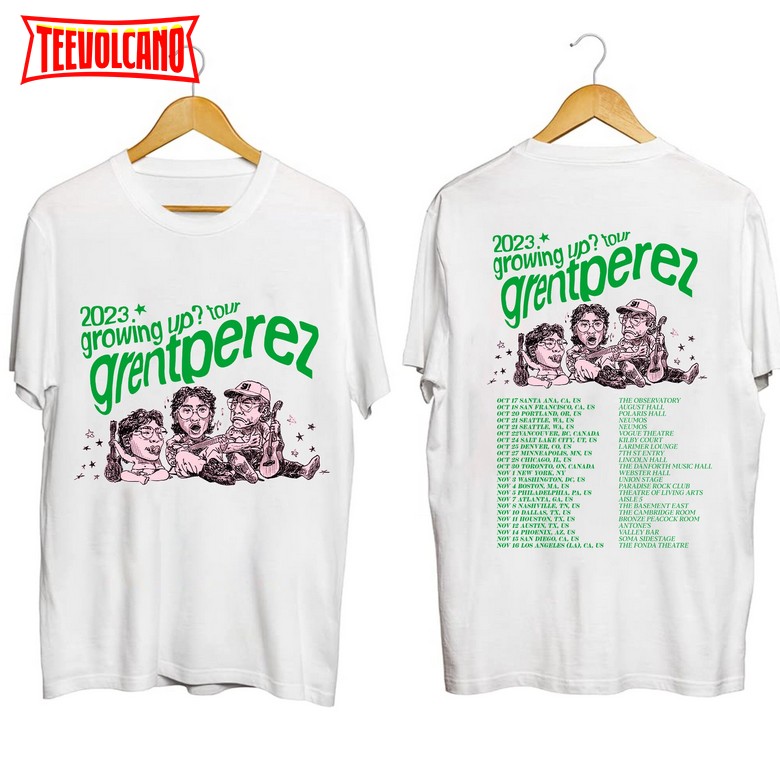 Grentperez Growing Up 2023 Tour Shirt, Grentperez Fan Sweatshirt