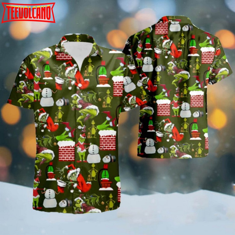 Grinch Noel Hawaiian Shirt, Summer Vacation Shirt, Christmas Hawaii Shirt