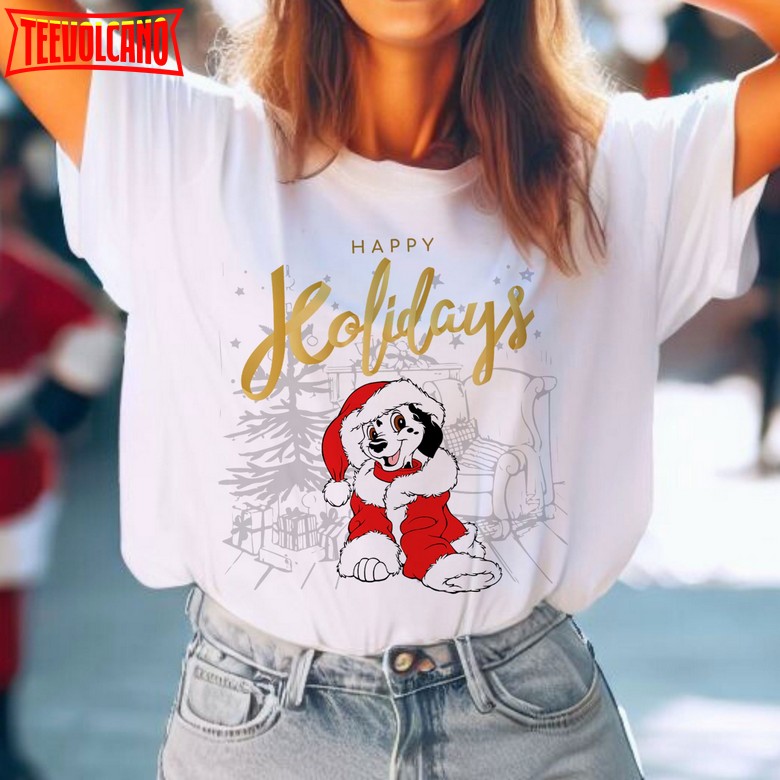 Happy Holidays 101 Dalmatians shirt, Disney 101 Dalmatians Christmas Shirt