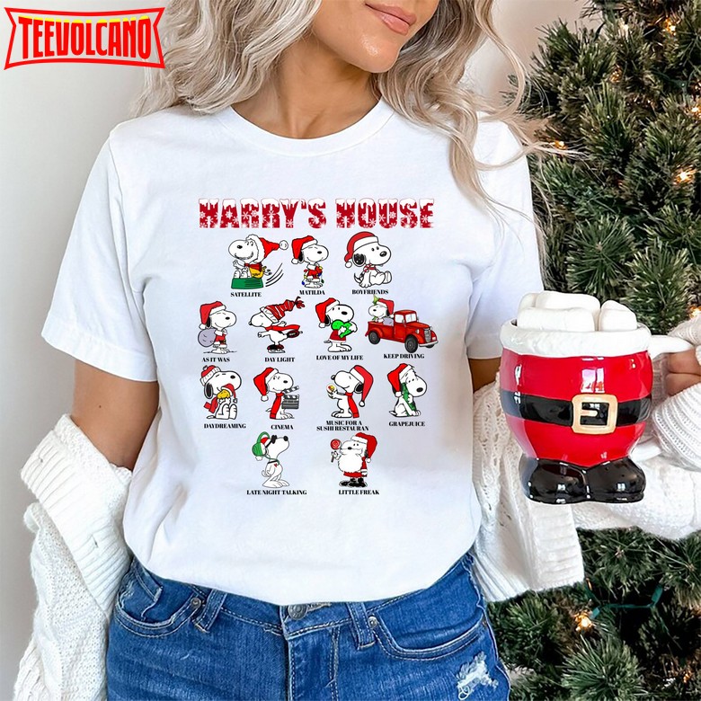 Harry Little Christmas Shirt, Snoopy Harry Styles Christmas T-Shirt