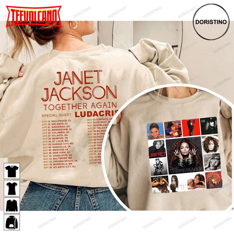 Janet Jackson Together Again Tour 2023 Janet For Fan Unisex T Shirt