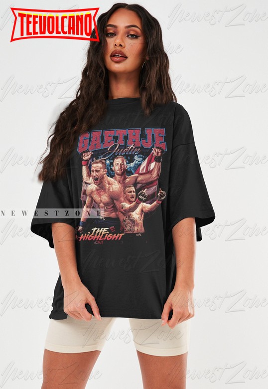 Justin Gaethje Vintage Shirt American Fighter T-shirt Sweatshirt