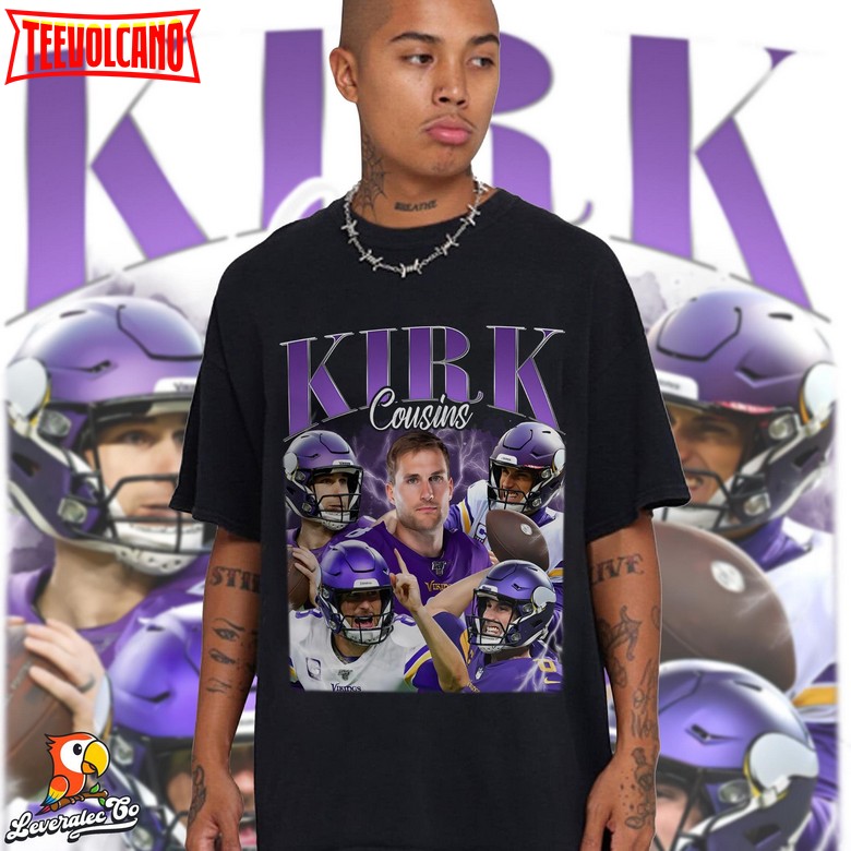 Kirk Cousins Vintage 90’s Shirt, Bootleg Shirt, Classic 90s Graphic Football Shirt