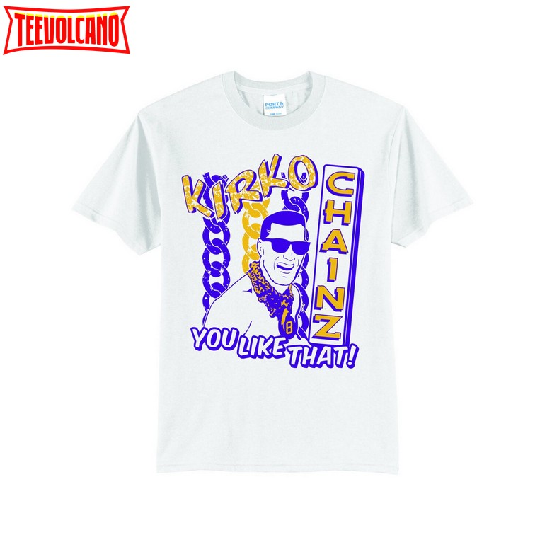 Kirko Chainz White Tee, Kirko Chainz MN Vikings Football Shirt