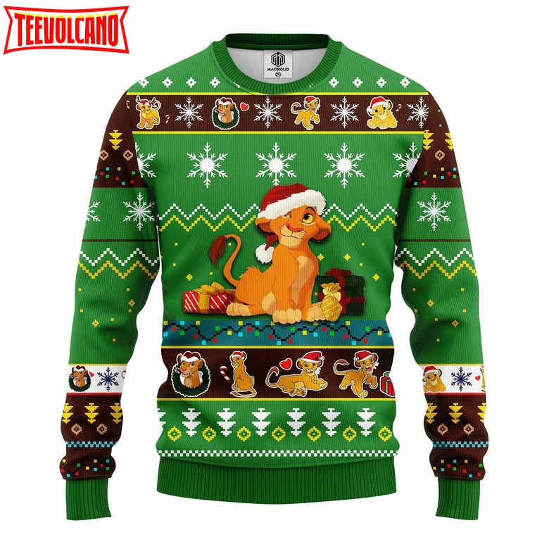 Lion King Ugly Christmas Sweater Simba Sweatshirt Lion King Xmas Sweater