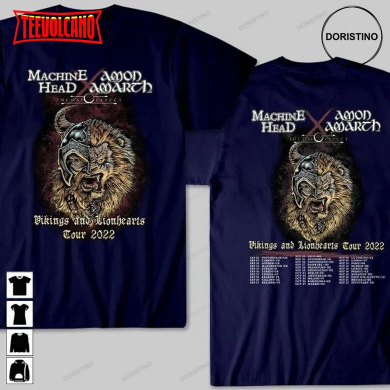 Machine Head N Amon Amarth Vikings And Lionhearts Tour Limited T-shirt