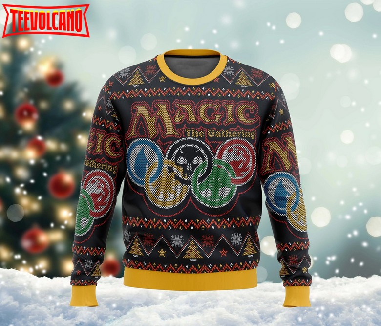 Magic The Gathering Ugly Christmas Sweater, MTG Arena Woolen Sweatshirt