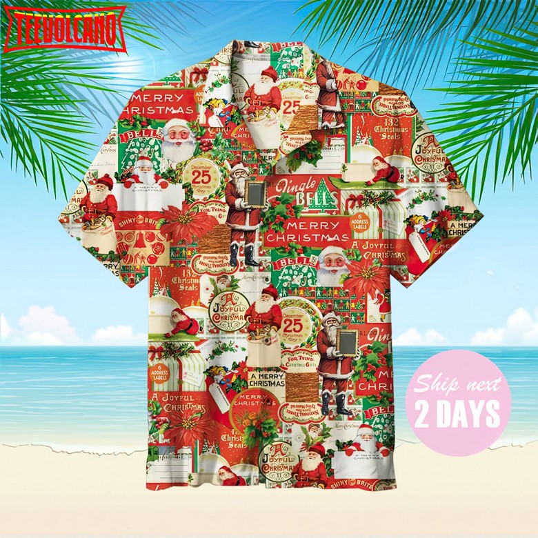 Merry Christmas Hawaiian Shirt, Soft Hawaii Shirt, 3D Hawaiian Aloha Shirt